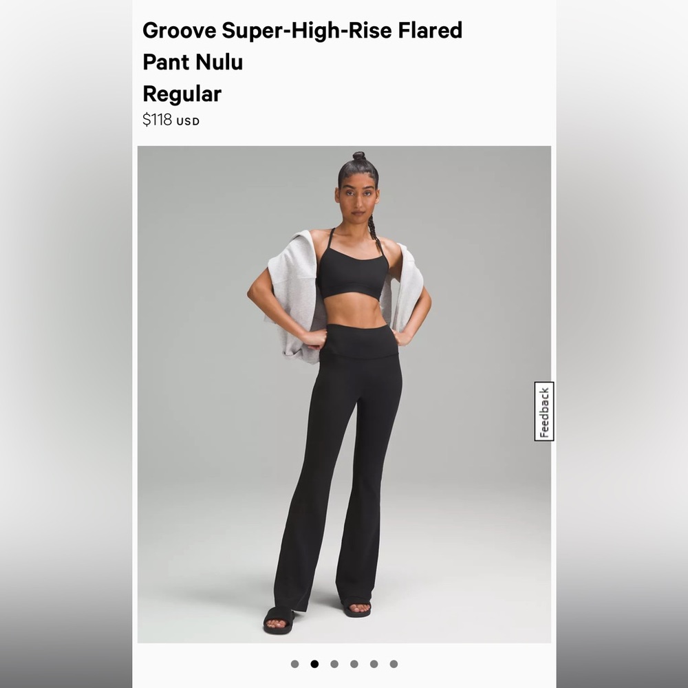 Lululemon high rise groove yoga pants